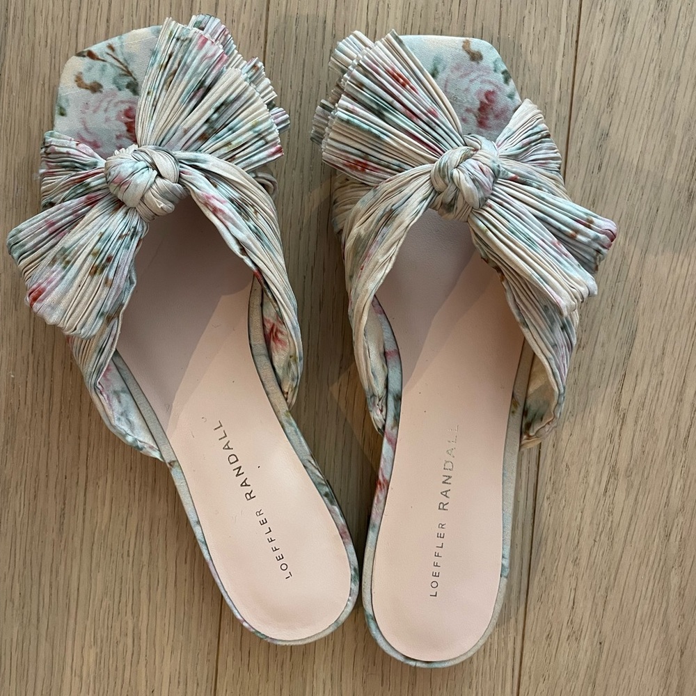 Loeffler Randall floral sandals size 7